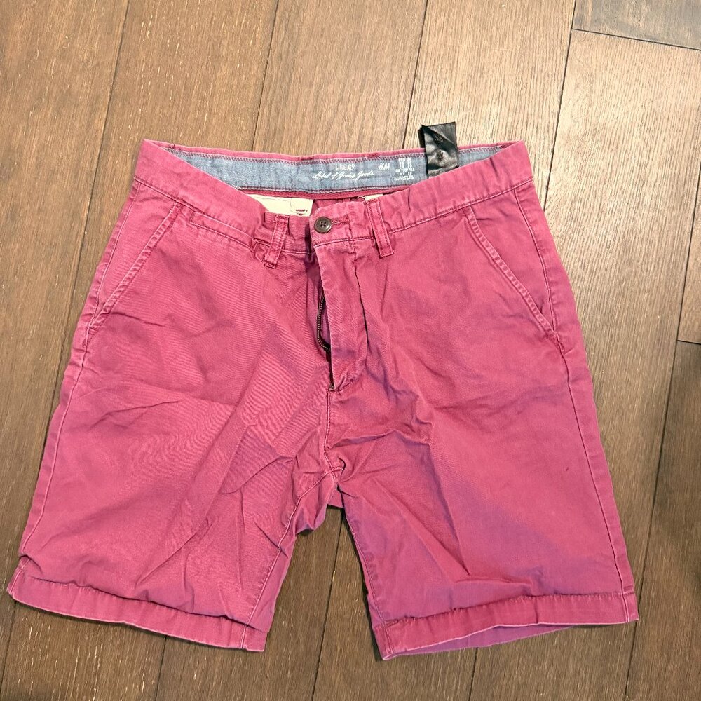 Men's H&M Khaki Short- Size 30 - Salmon